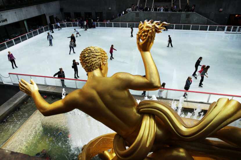 The ice-skating rink at Rockefeller Center in New York is already open for the season; can...
