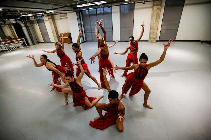 Dancers with B. Moore Dance rehearsed at Booker T. Washington High School for the Performing...