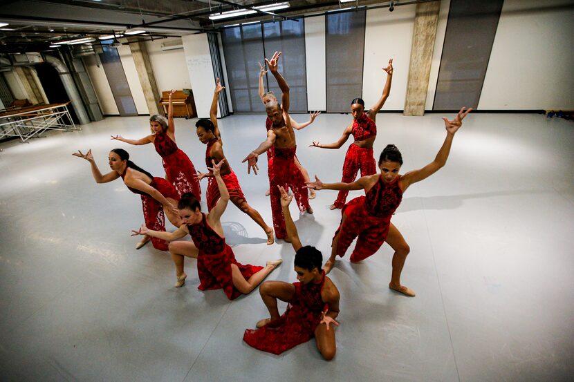 Dancers with B. Moore Dance rehearsed at Booker T. Washington High School for the Performing...