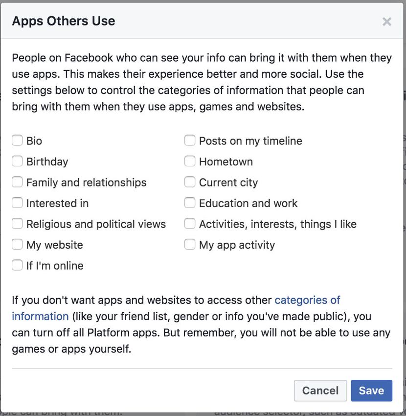 This can be found under Settings/Apps in Facebook.