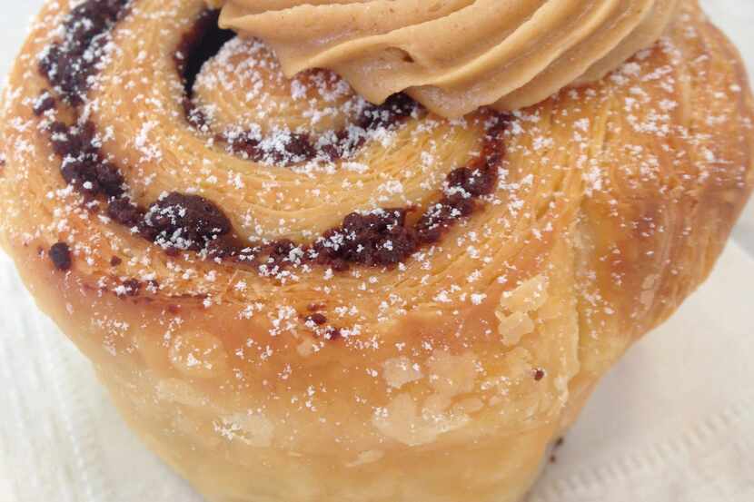 Bisous Bisous Patisserie in West Village is selling cruffins -- a  pastry made from...