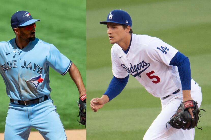 Marcus Semien (left) and Corey Seager (right) can be seen in this photo illustration. Images...