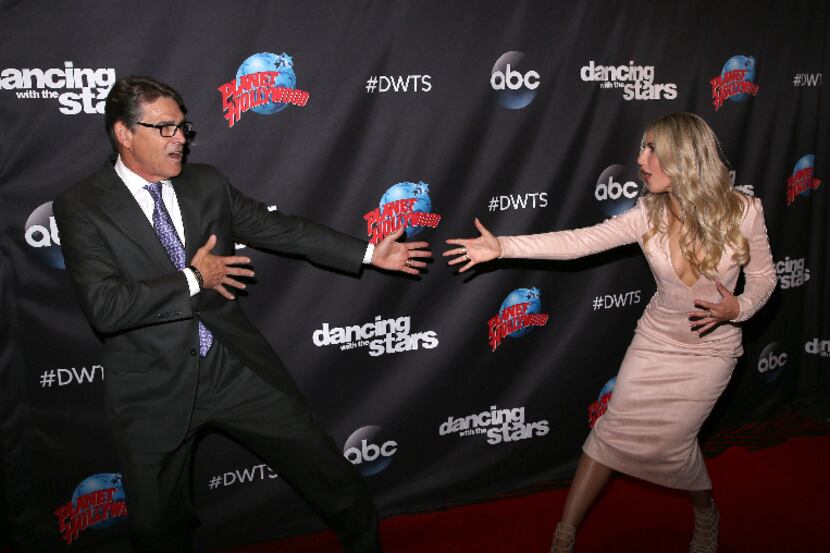 Former Texas Governor Rick Perry and partner Emma Slater are members of the cast of Season 23.