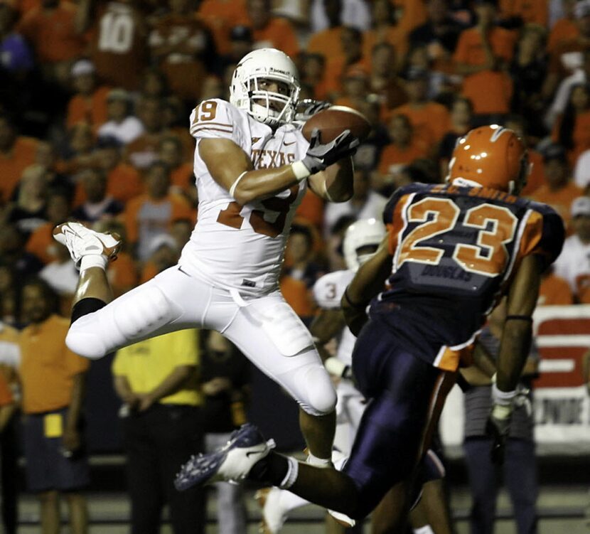 ORG XMIT: *S0424184225* Sep 6, 2008; El Paso, TX, USA; Texas Longhorns tight end Blaine Irby...