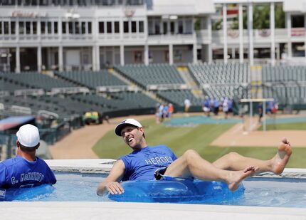  The Dallas Mavericks' Dirk Nowitzki visited with Charlie McKinney, founder of the annual...