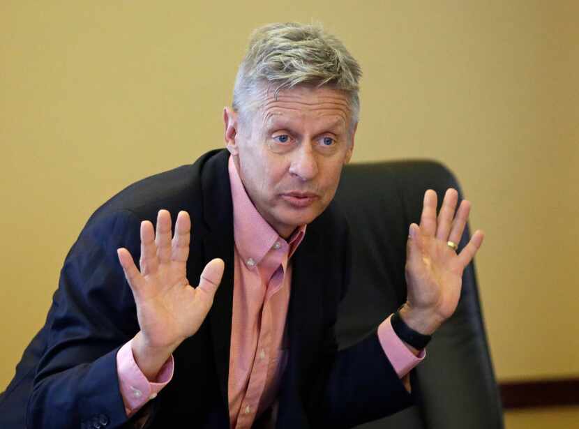 In this May 18, 2016 file photo, Libertarian presidential candidate, former New Mexico Gov....
