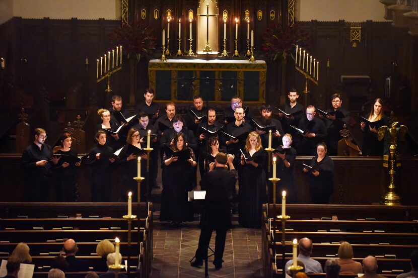 The Chamber Choir Incarnatus, directed by Scott Dettra, performs at the Church of...