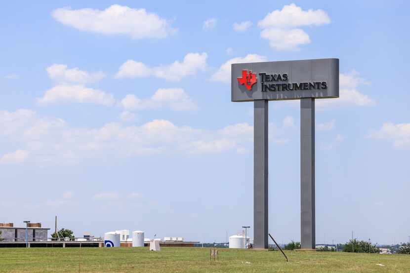 The Texas Instruments campus is shown in Sherman on June 30.