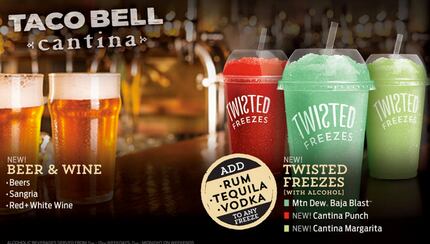 Taco Bell will sell beer, wine, sangria, and "Twisted Freezes" at the Chicago store.