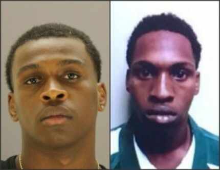  Katy Trail robbery suspects Jamaciay Smith (left) and Daray Robinson (right)