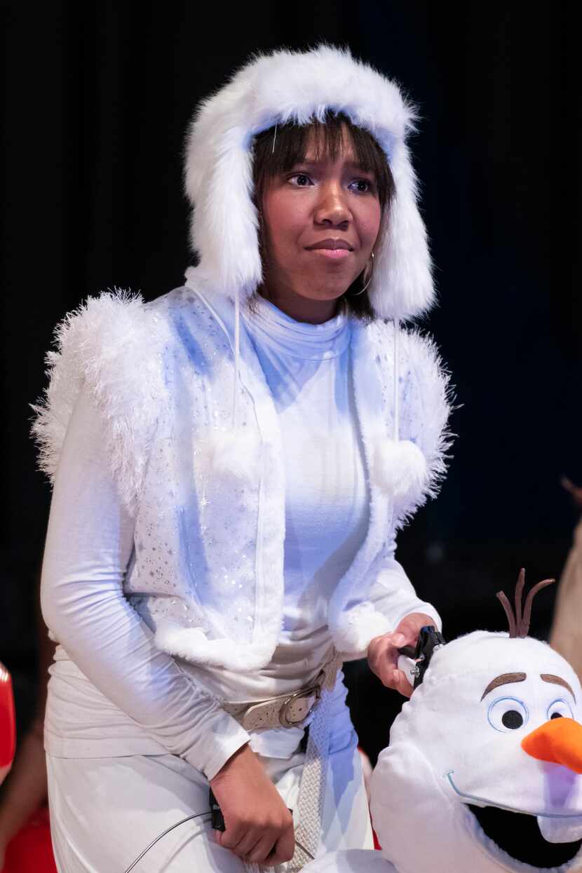Kamarri Askew (Olaf) in "Disney's Frozen Jr." at McKinney Youth Onstage in early March 2020.