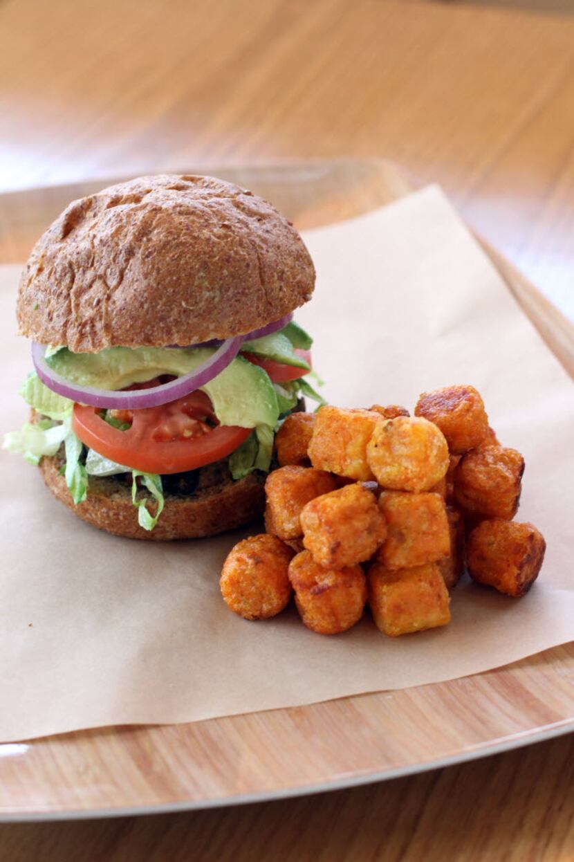 Start Restaurant features a Veggie-Bean-Quinoa Burger