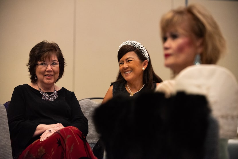 Linda Lanuza French, left, chairman of the board of North Texas Asian American Cultural...