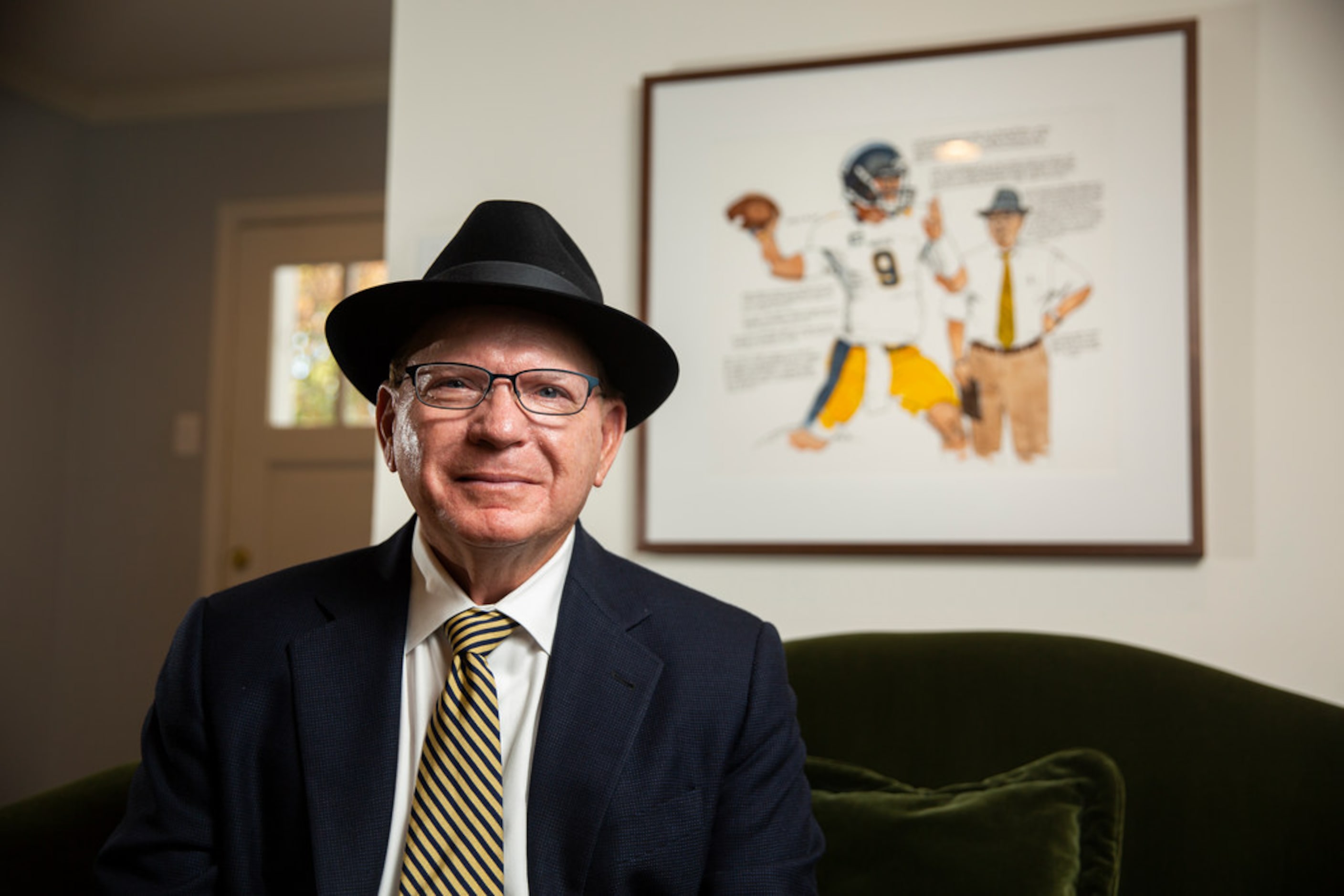 Highland Park football coach Randy Allen poses for portraits in his Highland Park home on...