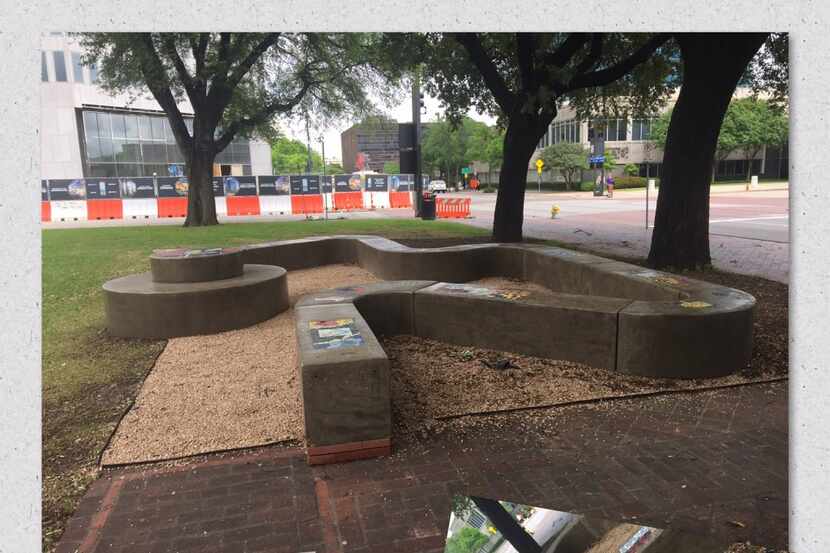  Students at Skyline High School designed and built  concrete and mosaic benches at Ferris...