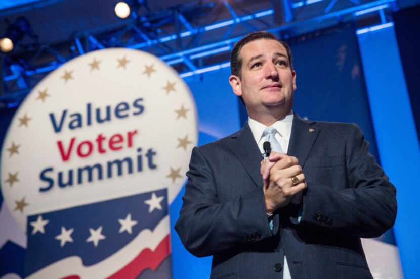 Sen. Ted Cruz wasn’t flustered by the dozen or so protesters who infiltrated his speech...
