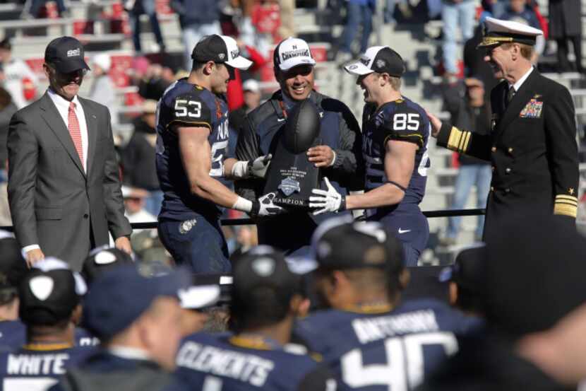 Navy against  Middle Tennessee for the Armed Forces Bowl at Amon G. Carter Stadium in Fort...