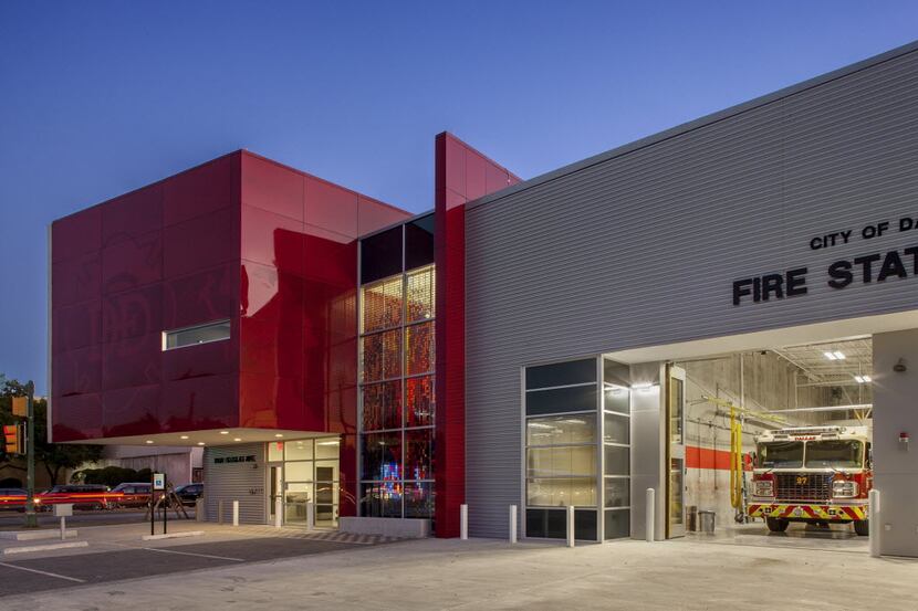 Fire Station 27 at 8401 Douglas Ave. in Dallas was designed by Perkins and Will and...