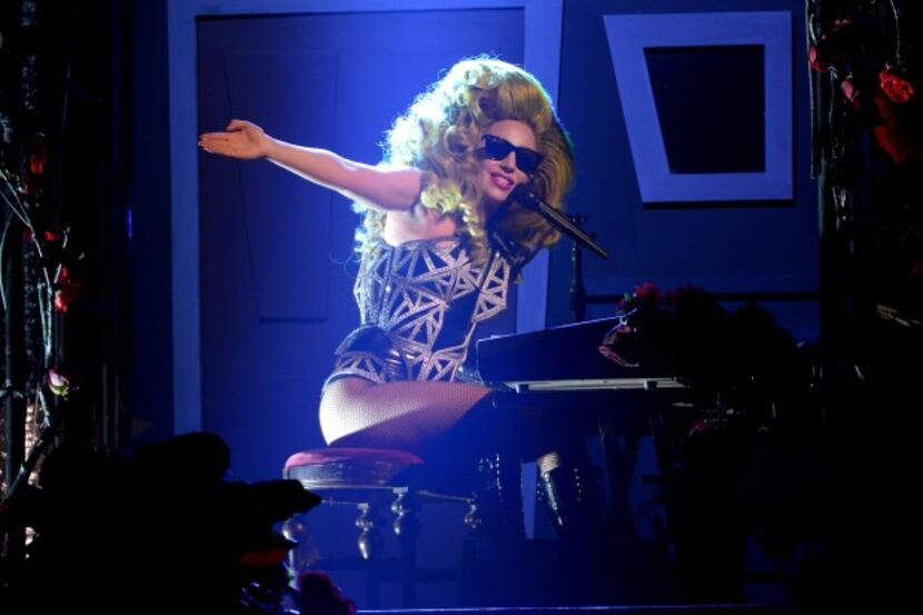 Lady Gaga performs onstage at Roseland Ballroom on April 6, 2014 in New York City.