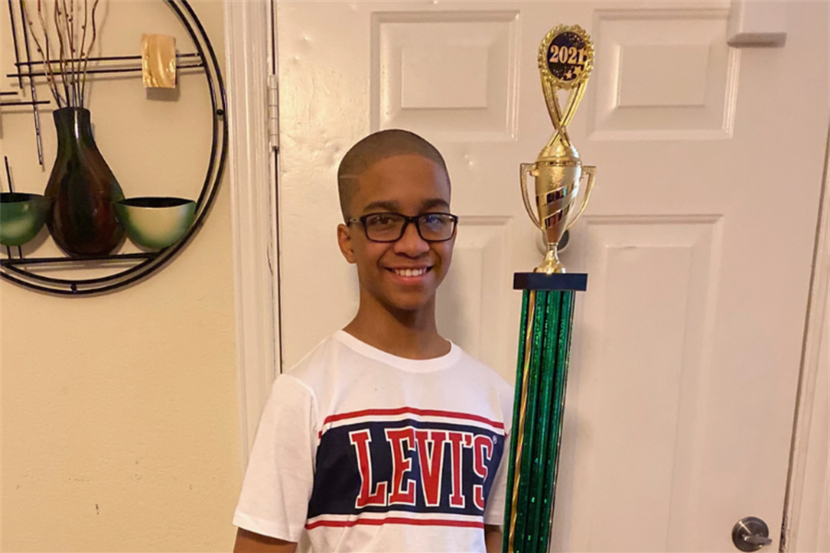 DeSoto ISD student Julius Hemphill II was crowned the 2021 District Spelling Bee champion.