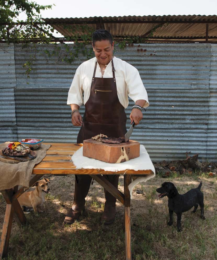 Chef and restaurateur Adrian Davila of Seguin, TX, is the author of "Cowboy Barbecue: Fire...