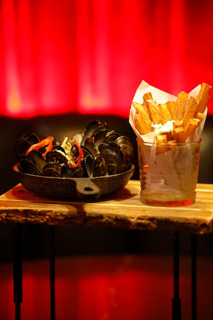 Mussels and fries are on the menu at Goldie's. The fries are inspired by the ones from 20...