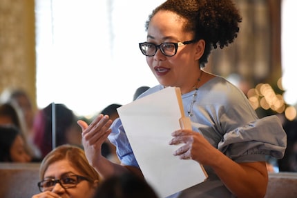 Rory Lassanske durante una reciente reunión de networking entre infuencers latinas en Addison.