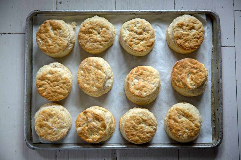 Buttermilk biscuits made by chef Tim Byres at Chicken Scratch restaurant.