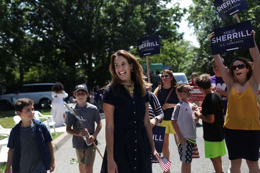 Mikie Sherrill, a former Navy pilot and federal prosecutor now running as a Democratic for...
