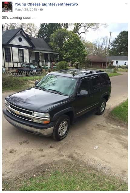 Keys posted this picture of a Chevrolet Tahoe on Facebook in March 2015.