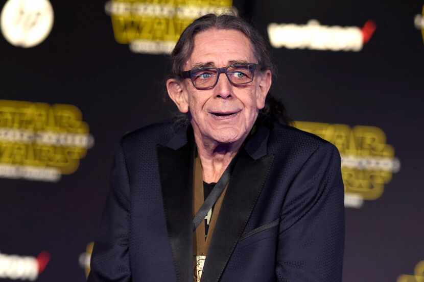 Peter Mayhew arrives at the world premiere of "Star Wars: The Force Awakens" at the TCL...