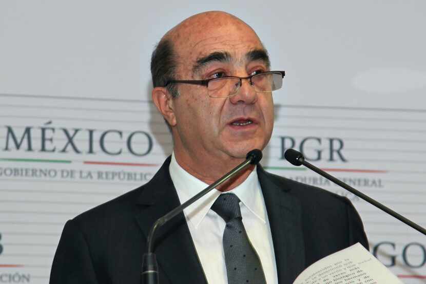 El Procurador General de México, Jesús Murillo Karam, ofrece una conferencia de prensa el 7...