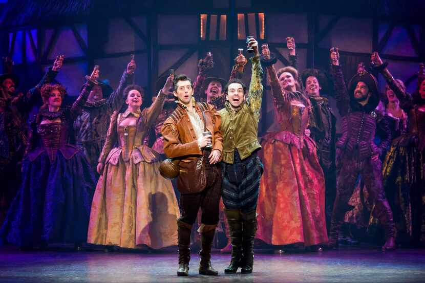 The cast of the national tour of Something Rotten!, which will be presented by AT&T...