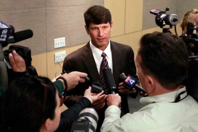 
Dr. Fred Cerise met the press on Monday in Dallas. He will take Parkland’s reins next...