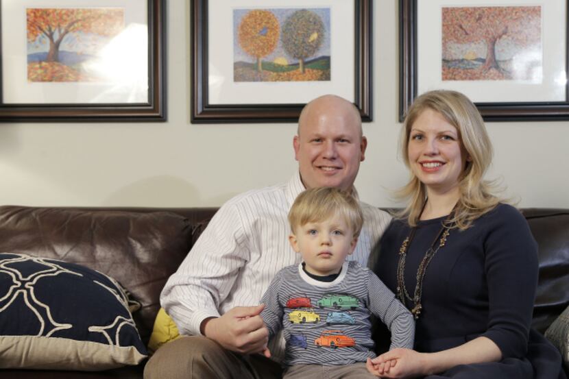 Young families like the Graddys -- Stephen, Kellie and 2-year-old Carter -- are among those...