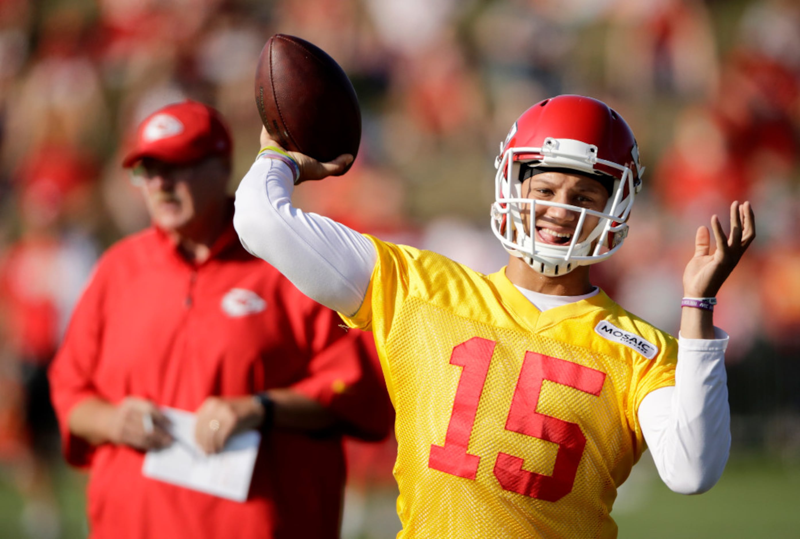 2017 Patrick Mahomes 1st Ever Worn Kansas City Chiefs Jersey