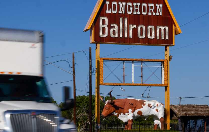 The iconic Longhorn marquee features a fiberglass steer built in Minneapolis with an 18-foot...