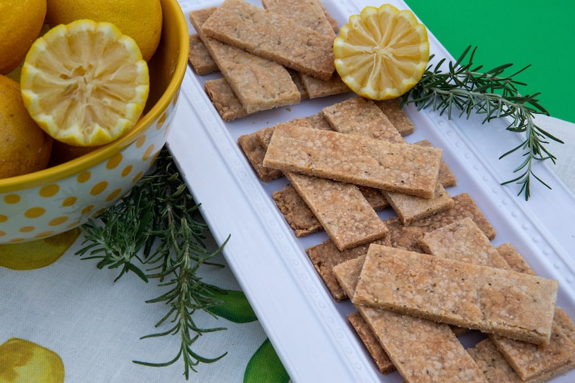 Rosemary Lemon Cookie Brittle 