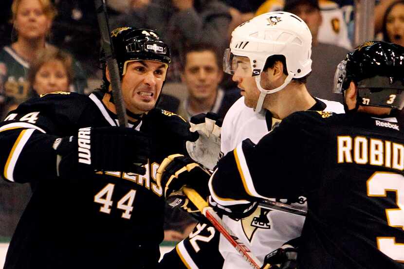 Dallas Stars' Sheldon Souray (44) is pictured during the Pittsburgh Penguins vs. the Dallas...
