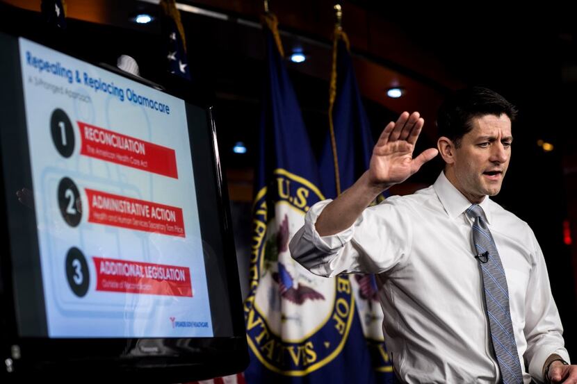 "We as Republicans have been waiting seven years to do this," Paul Ryan said of the efforts...