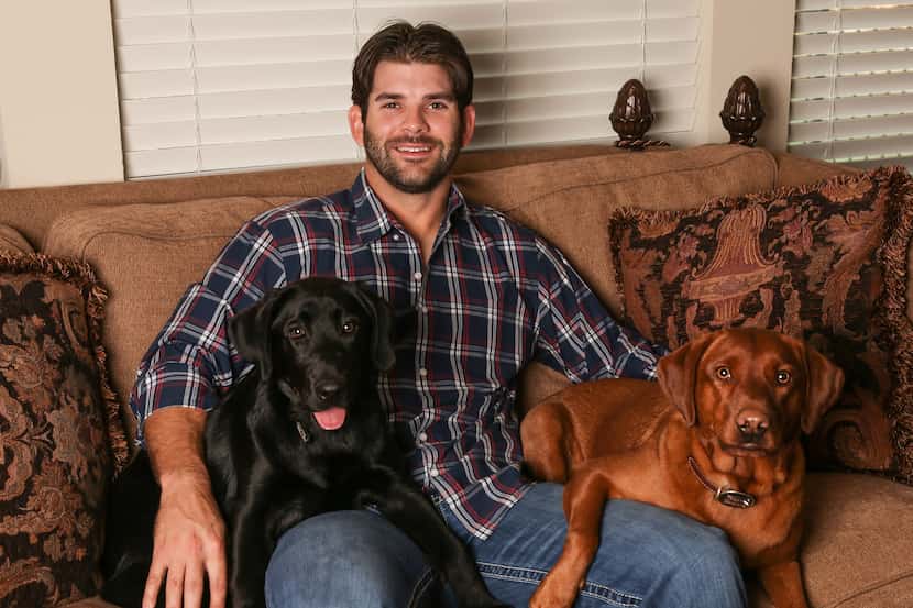 Mitch Moreland with Judd and Sage