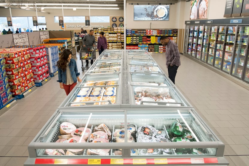 Aldi's new refrigerated area. The company said in February 2017 that it  plans to spend $1.6...