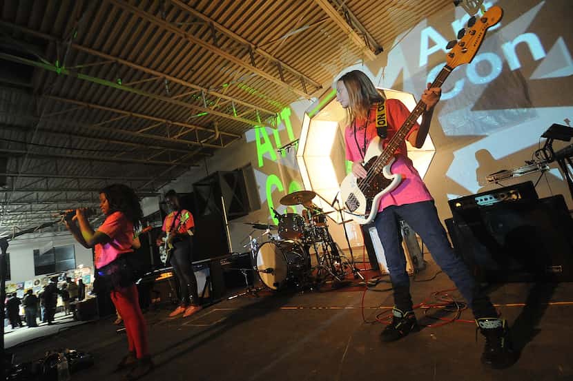 One group from Girls Rock Dallas, an all female music camp promoting self-empowerment,...