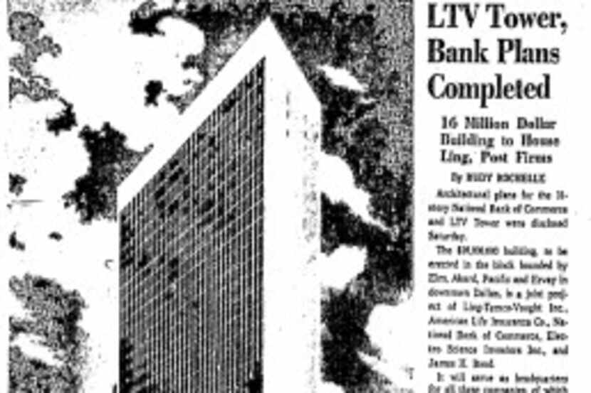  Original 1962 announcement of LTV Tower.