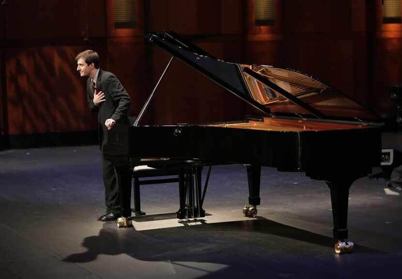 Kenneth Broberg takes a bow at the semifinal round of the Van Cliburn International Piano...