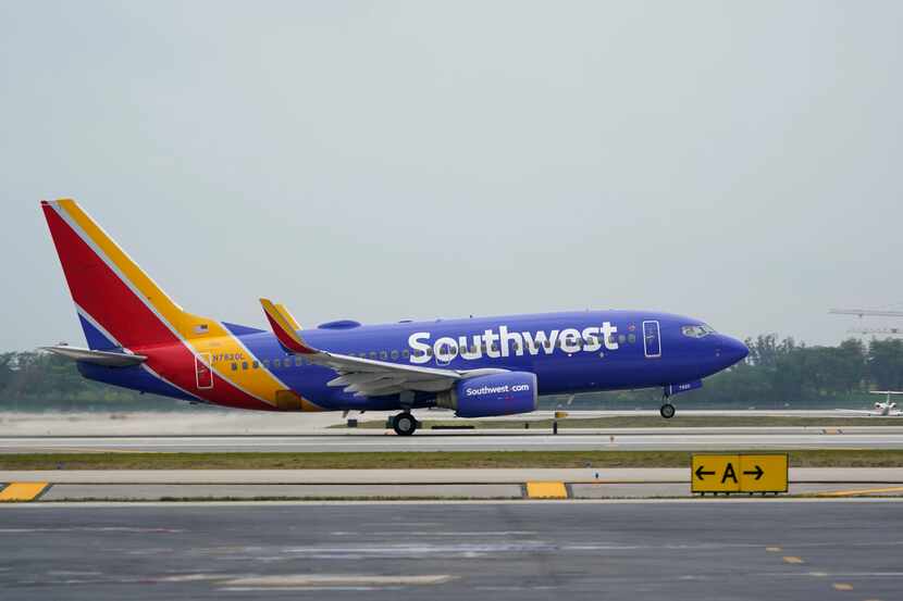 Imagen de un Boeing 737 de Southwest Airlines en el Fort Lauderdale-Hollywood International...