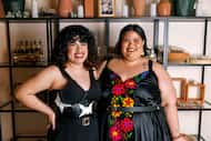 Co-owners Sofia Lobatos (left) and Esti Romero pictured at Yoali Studio in Oak Cliff on...