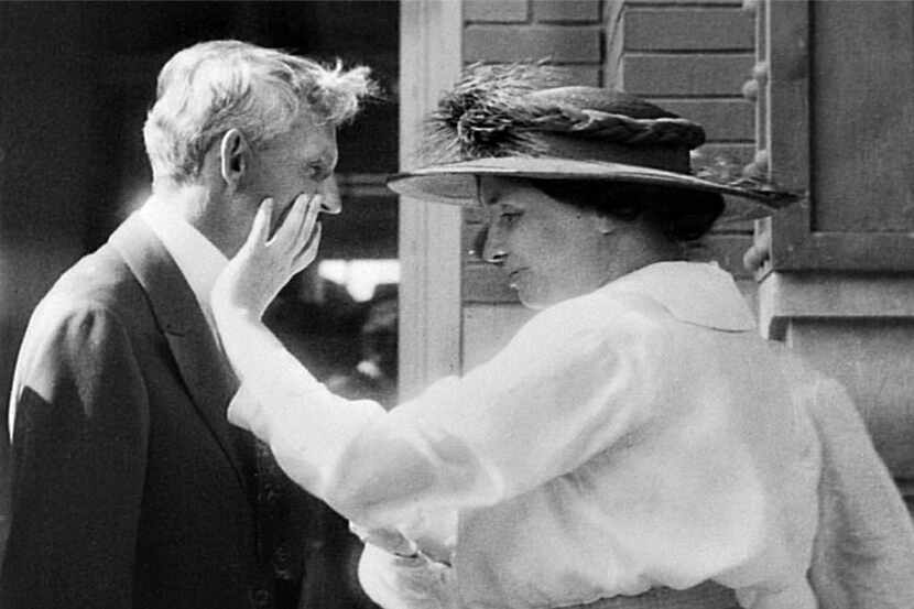 From the CriticalPast collection: auto magnate Henry Ford speaking to Helen Keller. Ms....
