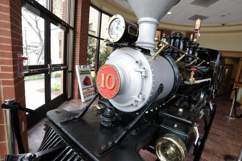 The miniature steam locomotive donated by Phil and Geda Condit to the Museum of the American...