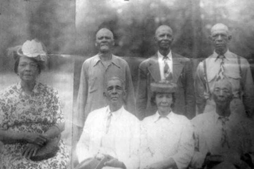 Ancestors of the current Wayne family, based in Marion, La., include (front row, from left)...